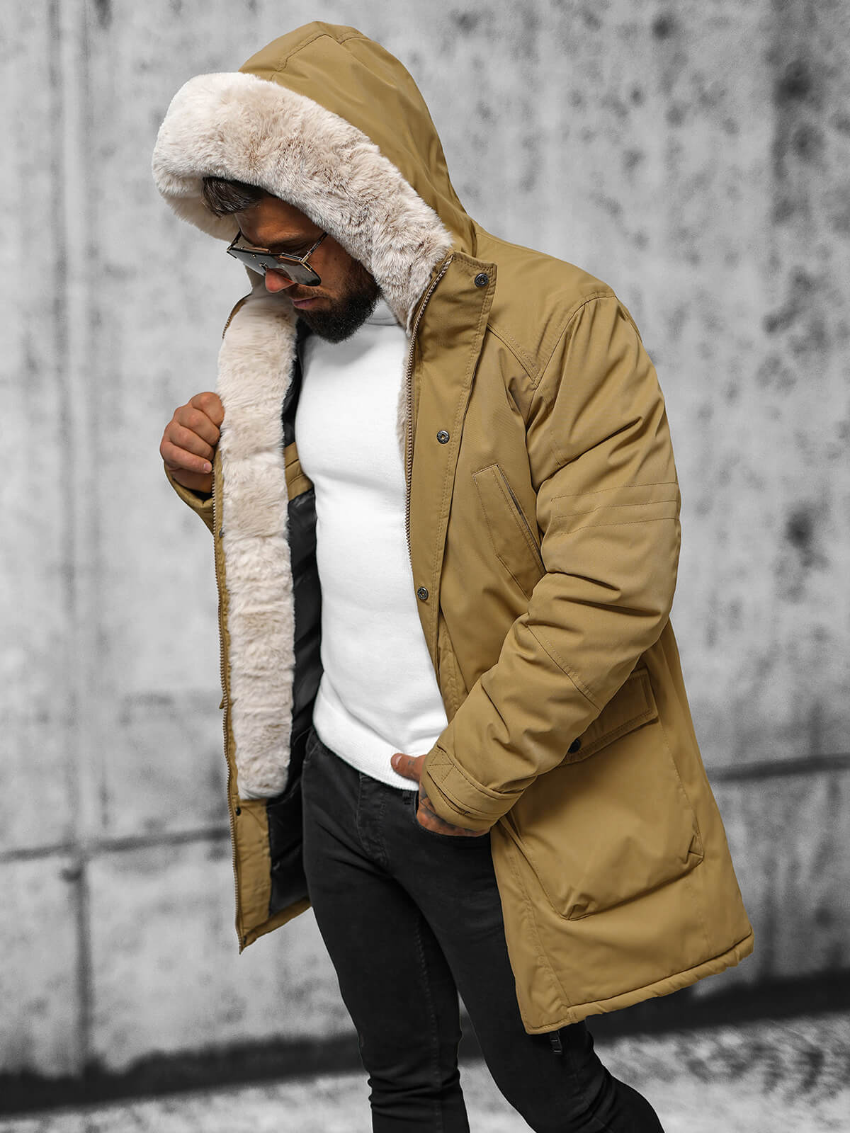 Herren Winterjacke Camel OZONEE JS/5M120/84 OZONEE