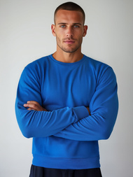 Herren Sweatshirt Blau OZONEE JS/2001-10Z