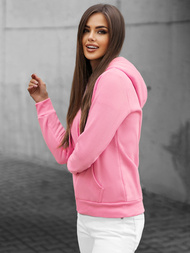 Damen Kapuzenpullover Hellrosa OZONEE JS/W03Z
