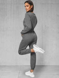 Zweiteiliges Trainingsanzug-Set Anthrazit OZONEE JS/8C78/5