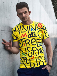 Herren T-Shirt Gelb OZONEE MR/21518