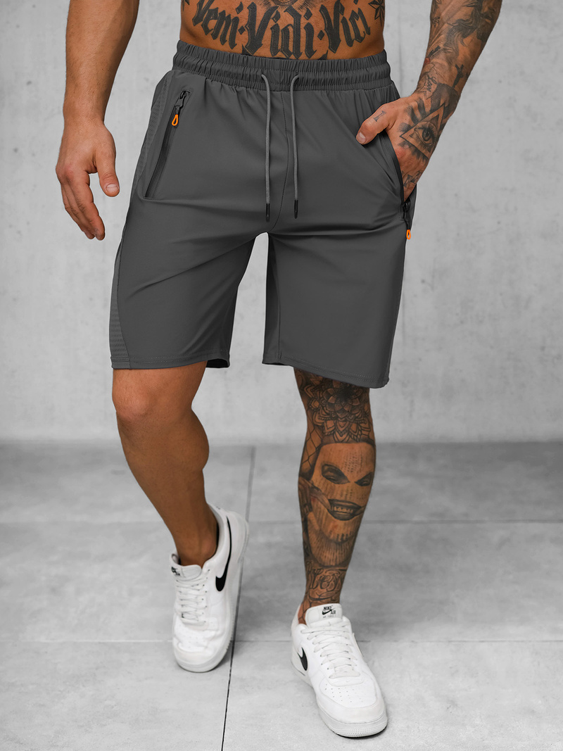 Sportshorts für Herren Anthrazit OZONEE JS/12K1803/5