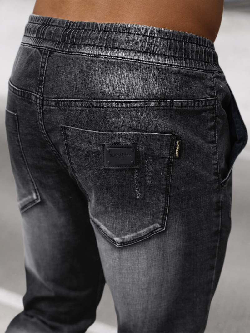 Herren Jogger Jeanshose Schwarz OZONEE NB/MP0135N