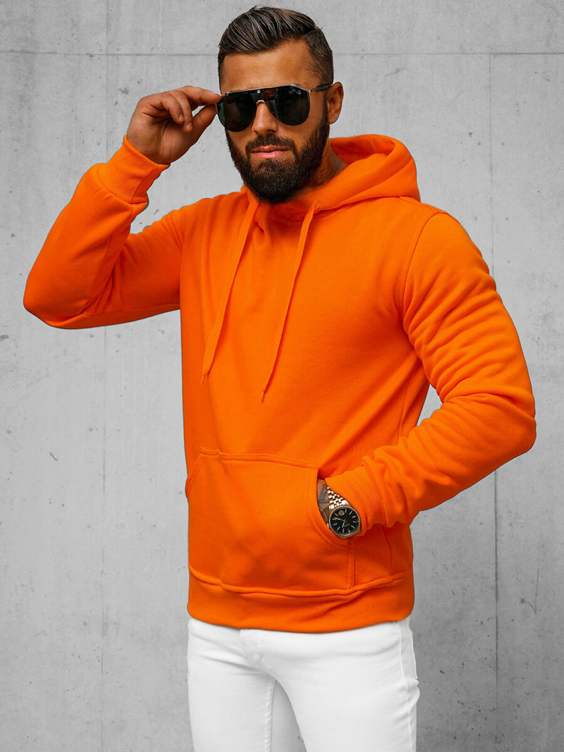 Herren Kapuzenpullover Orange OZONEE JS/2009Z