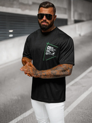 Herren T-shirt Schwarz OZONEE O/3C333