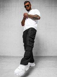 Herren Hose Schwarz OZONEE O/PS5528