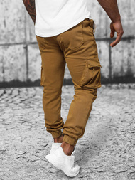 Herren Chino Jogger Dunkelcamel OZONEE NB/MP0105KSZ