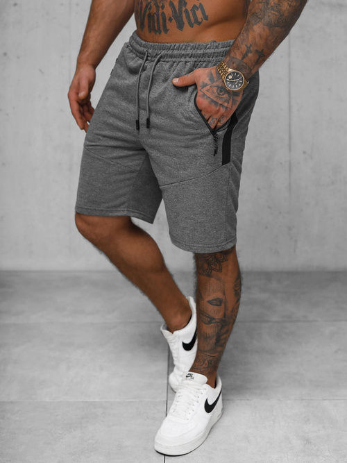 Herren Sportshorts Anthrazit OZONEE JS/8K1500/5