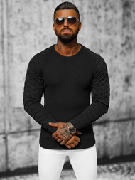 Herren Pullover Schwarz OZONEE L/2486Z