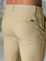 Herren Chino Hose Beige OZONEE DJ/3300Z
