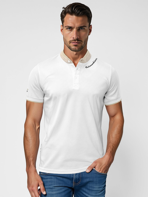 Herren Poloshirt Weiß OZONEE O/YN2/575
