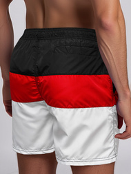 Herren Badeshorts Schwarz/Weiß OZONEE JS/17K567/3Z