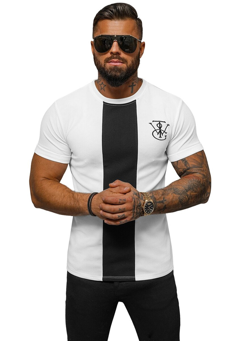 Herren T-shirt Weiß OZONEE O/L1184