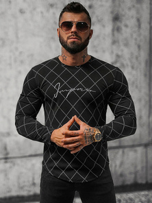 Herren Sweatshirt Schwarz OZONEE O/5919BZ