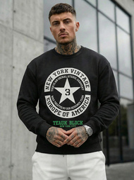 Herren Sweatshirt Schwarz OZONEE JS/8B1768/3