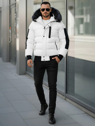 Herren Winterjacke Weiß OZONEE O/M798Z