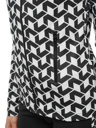 Zweiteiliges Trainingsanzug-Set Schwarz-Weiß OZONEE O/19415