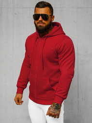 Herren Kapuzenpullover dunkelrote OZONEE JS/2008Z