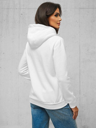 Damen Kapuzenpullover Weiß OZONEE JS/W02Z