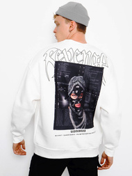 Herren Sweatshirt Ecru OZONEE MACH/M3288