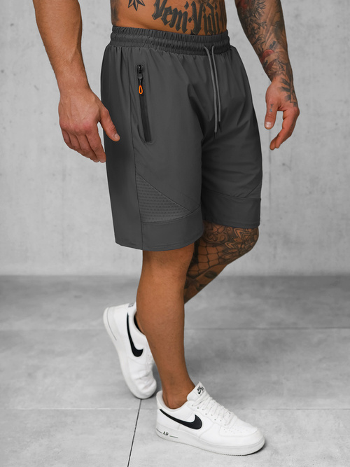 Sportshorts für Herren Anthrazit OZONEE JS/12K1801/5