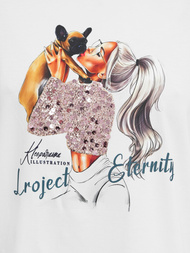 Damen T-Shirt Weiß OZONEE JS/95T2575/1