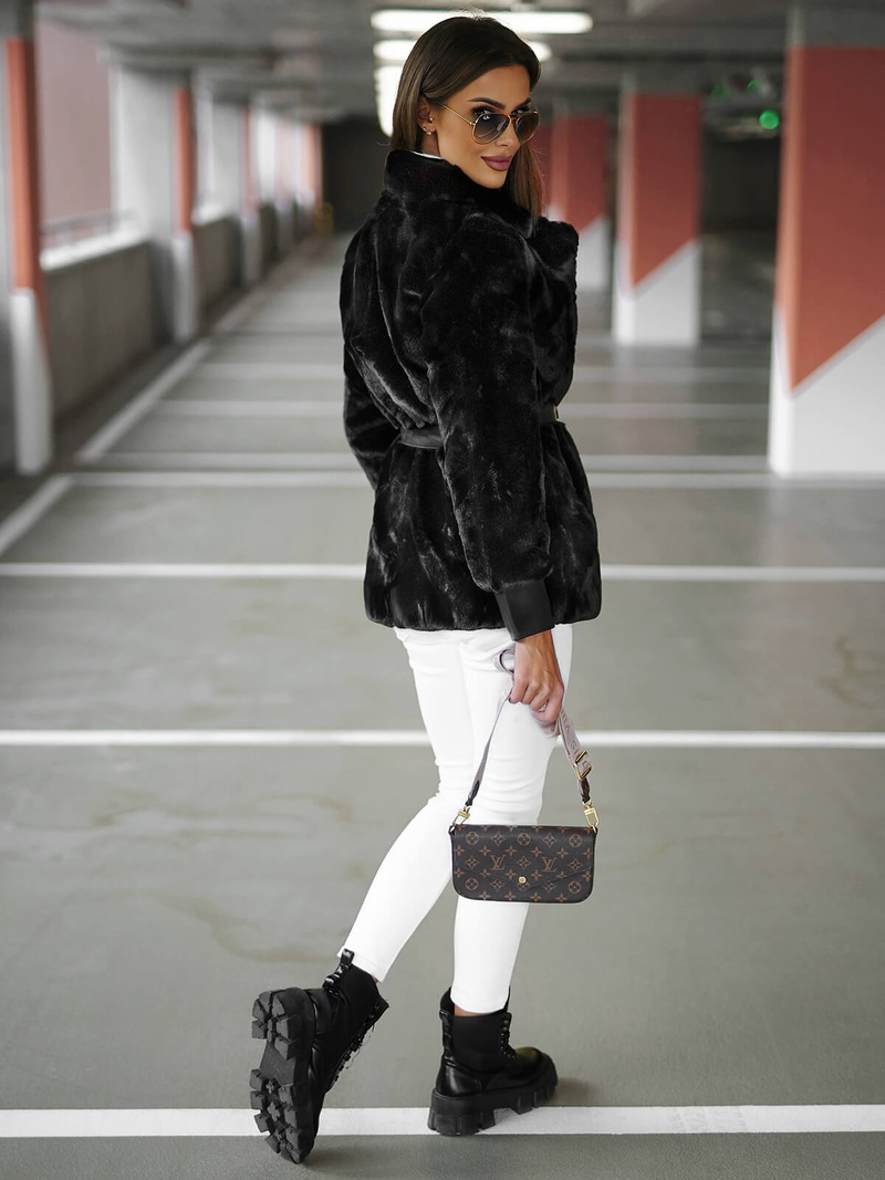 Damen Jacke Schwarz OZONEE JS/11Z8075Z