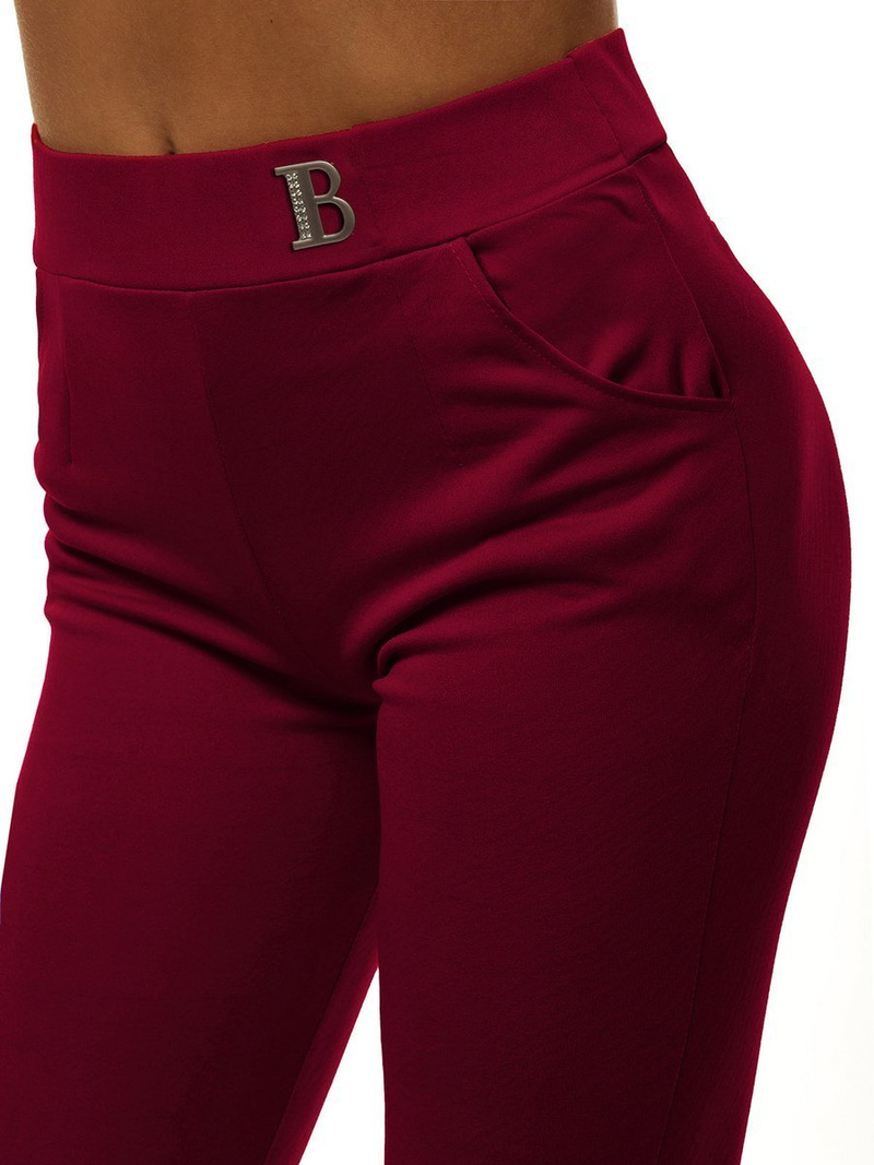 Damen Leggings Weinrot OZONEE JS/1027/D13