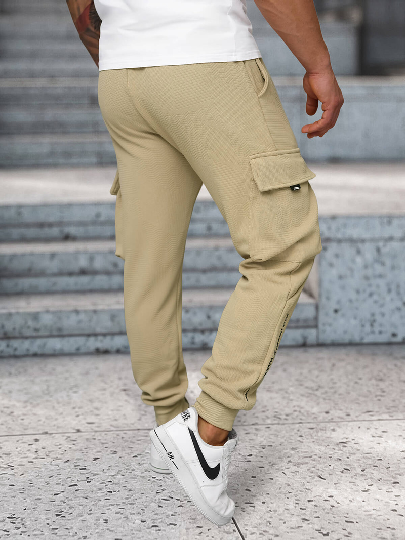 Herren Sporthose Beige OZONEE O/FF5026