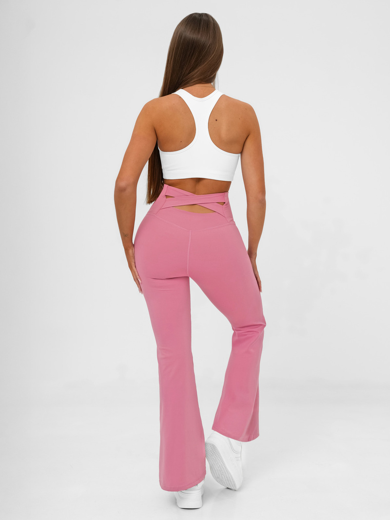 Damen Leggings mit Breiten Beinen Rosa JS/17K587/111