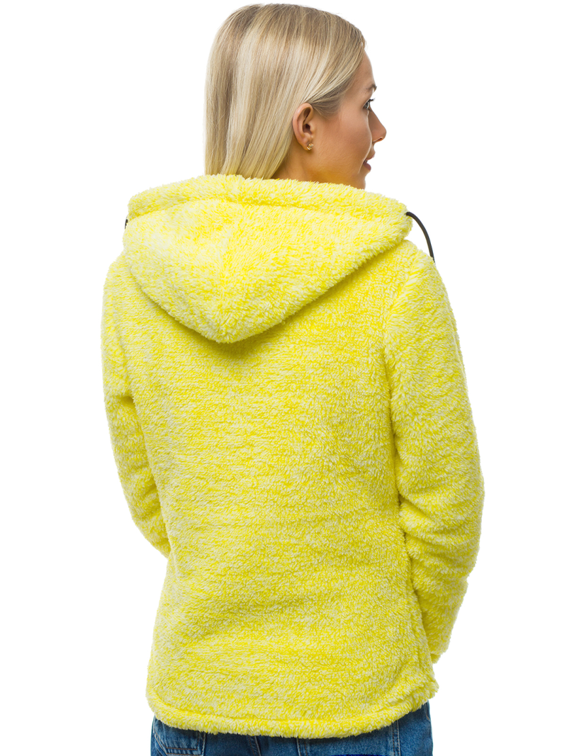 Damen Kapuzenpullover Gelb OZONEE JS/HH008/26