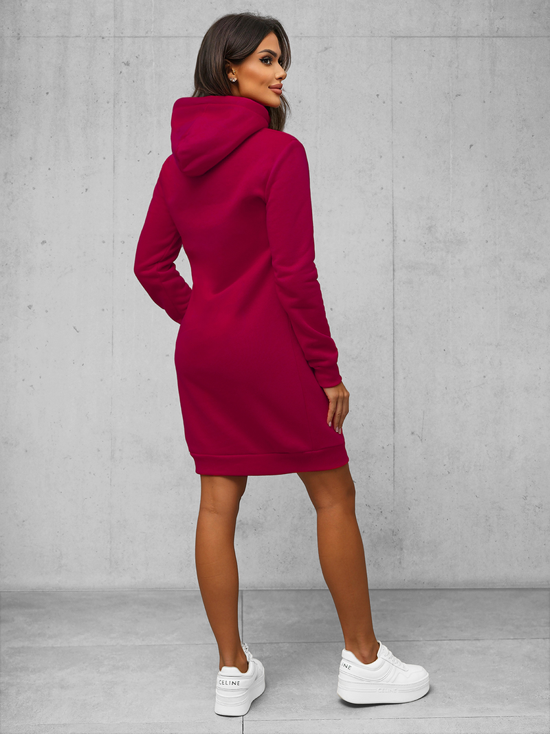 Damen Kapuzenpullover Weinrot OZONEE JS/YS10005/21Z