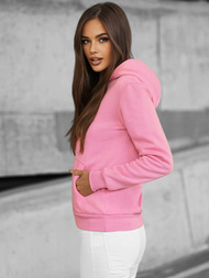 Damen Kapuzenpullover Hellrosa OZONEE JS/W02Z