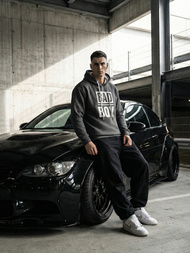 Herren Kapuzenpullover Dunkelgrau OZONEE JS/65B3909/5Z