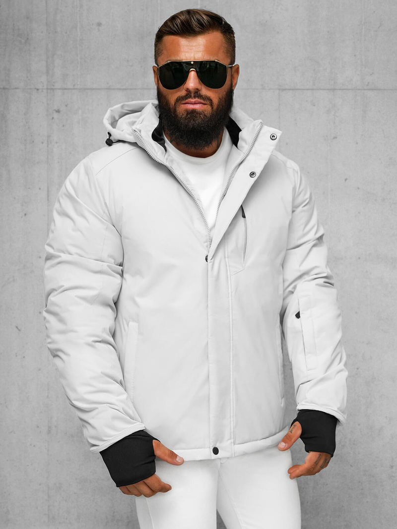 Herren Winterjacke Hellgrau OZONEE JS/91M9906/280Z