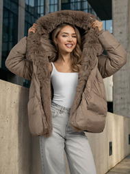 Damen Jacke Dunkelbeige OZONEE O/16M9179/84Z