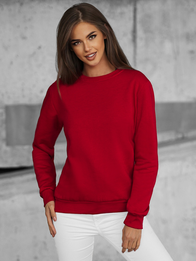 Damen Sweatshirt dunkelrote OZONEE JS/W01Z