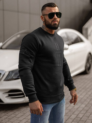 Herren Sweatshirt Schwarz OZONEE JS/8B1358/3