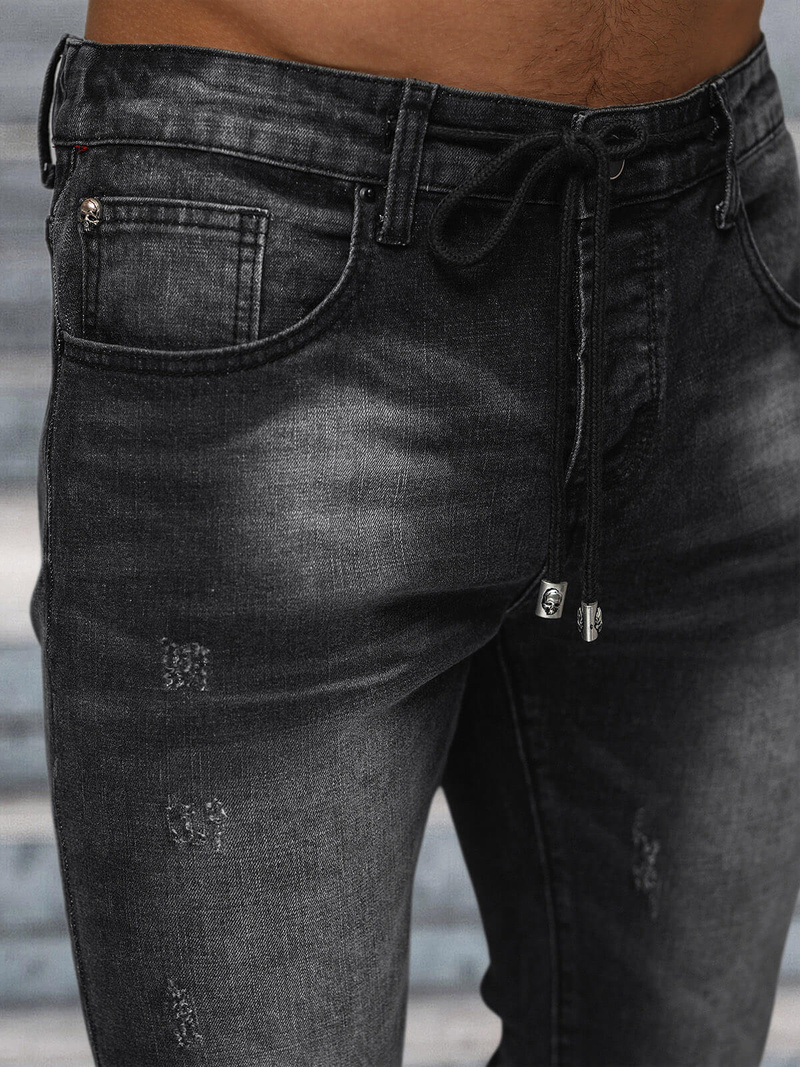 Herren Jeans Schwarz OZONEE NB/MP0063/1N