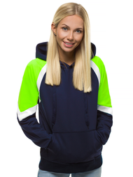 Damen Kapuzenpullover Dunkelblau OZONEE JS/JK88118/25