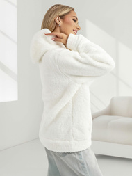 Damen Kapuzenpullover Weiß OZONEE JS/HH192/1