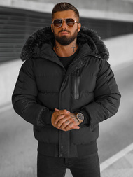 Herren Winterjacke Schwarz OZONEE O/M798Z