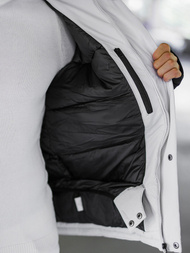 Herren Winterjacke Hellgrau OZONEE JS/91M9906/280