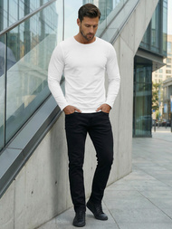 Herren Longsleeve Weiß OZONEE JS/2088Z