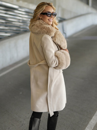 Damen Mantel Ecru OZONEE JS/61M8509/280