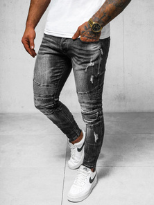 Herren Jeans Schwarz OZONEE NB/MP007NZ