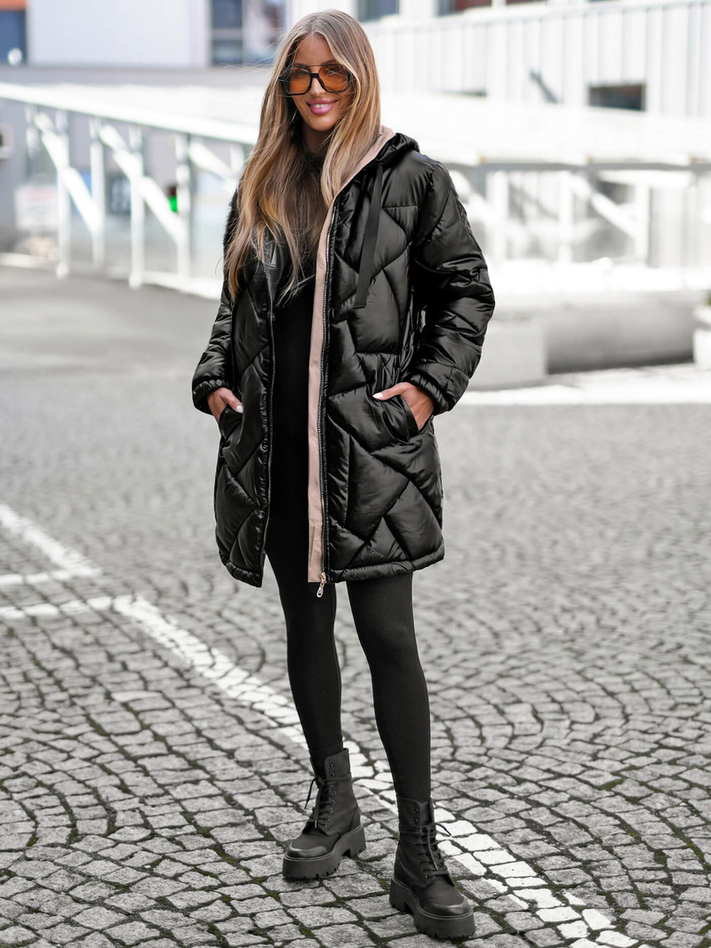 Damen Jacke Schwarz OZONEE JS/5M3189/392Z