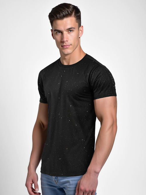 Herren T-shirt Schwarz OZONEE O/QQ1388Z