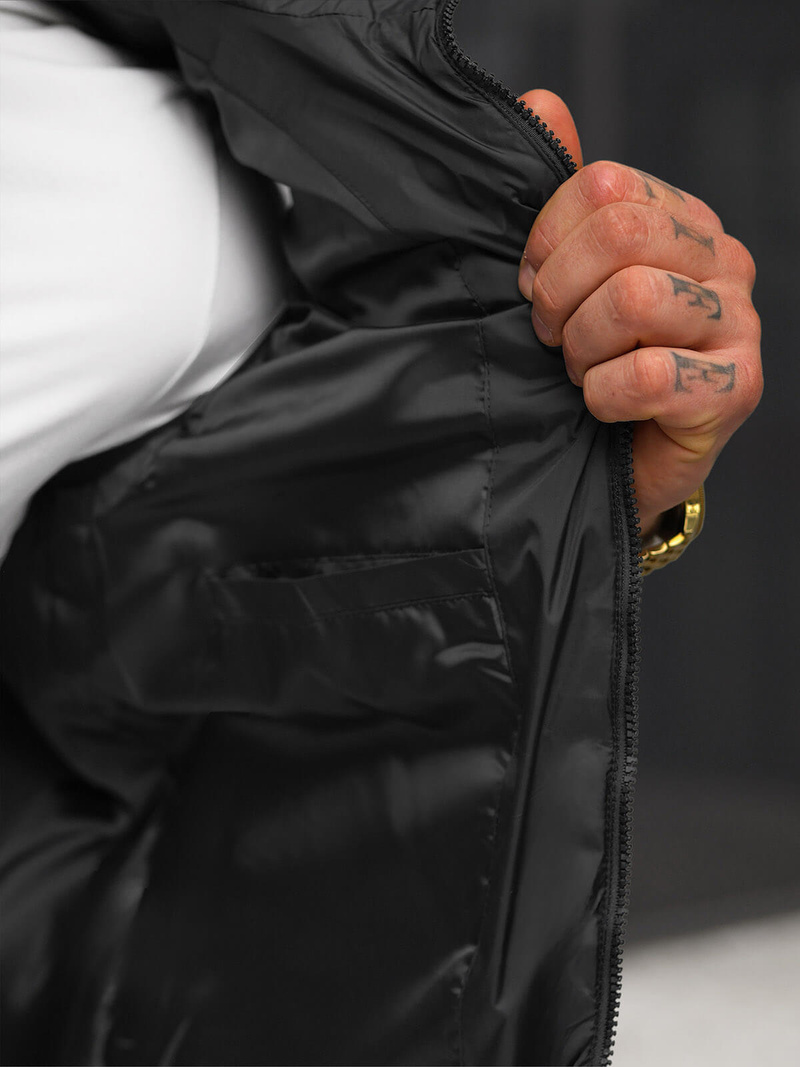 Herren weste schwarz OZONEE JS/31M5065/392