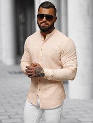 Herren Hemd Pfirsich OZONEE O/V85